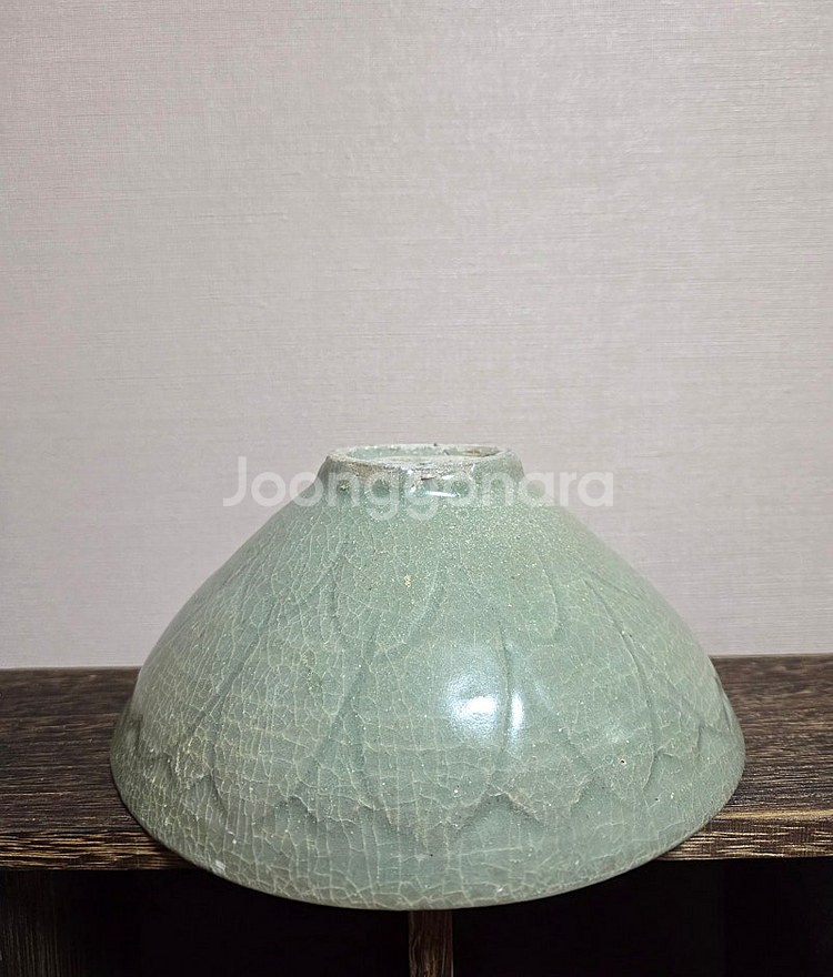 고미술품 고려청자 연판문 다완--1