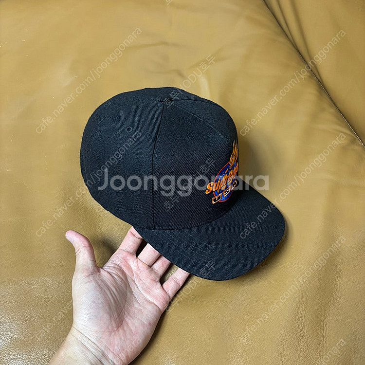 Supreme 슈프림 USA 플레임 블랙 6패널 볼캡 ...--2