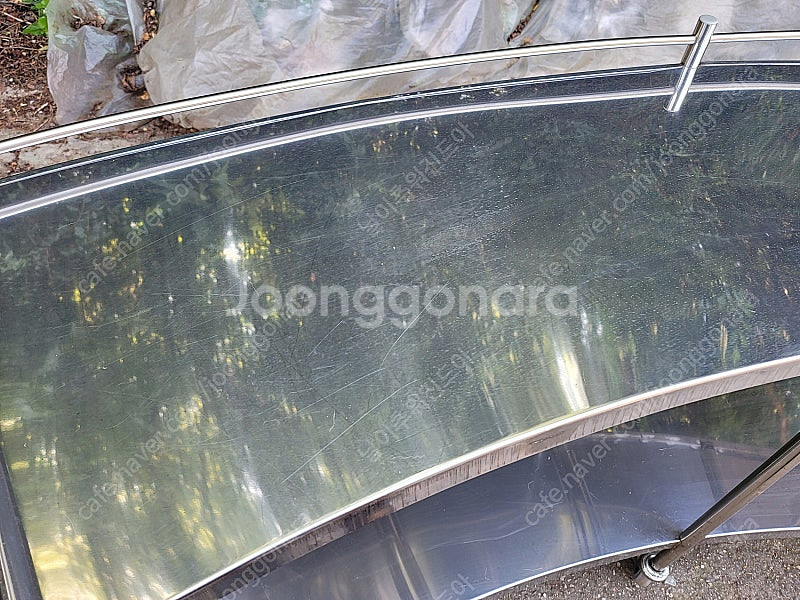 스텐 2단 드레싱카 병원카트 다용도선반 라운드형 웨건 부채꼴 U자형--3