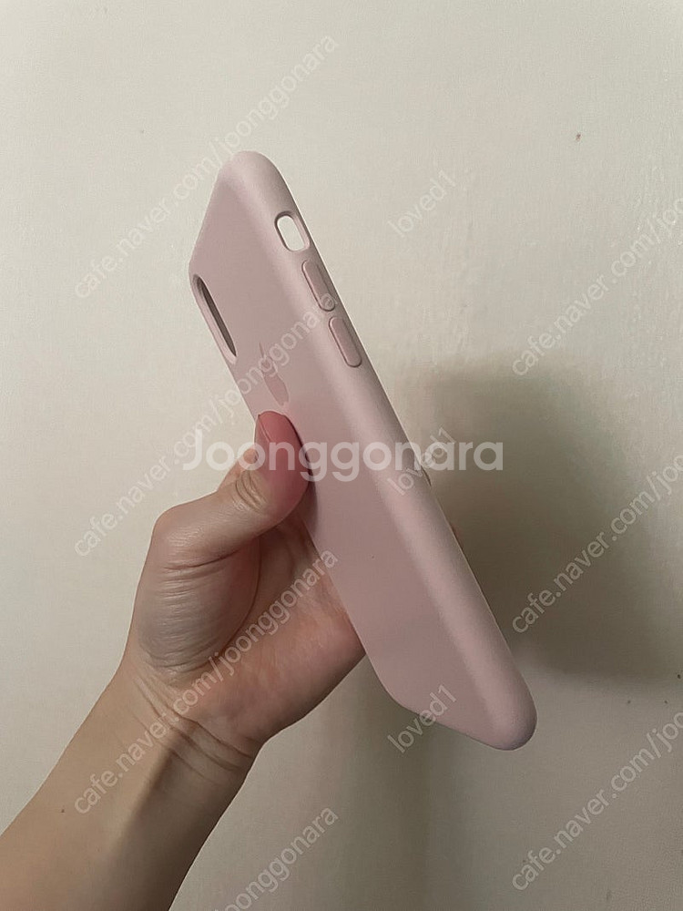 아이폰xs 정품실리콘케이스 정품애플케이스 핑크샌드--1
