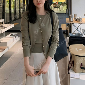 유에르 올리브가디건셋업