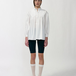 낫띵리튼 세나 핀턱 코튼셔츠