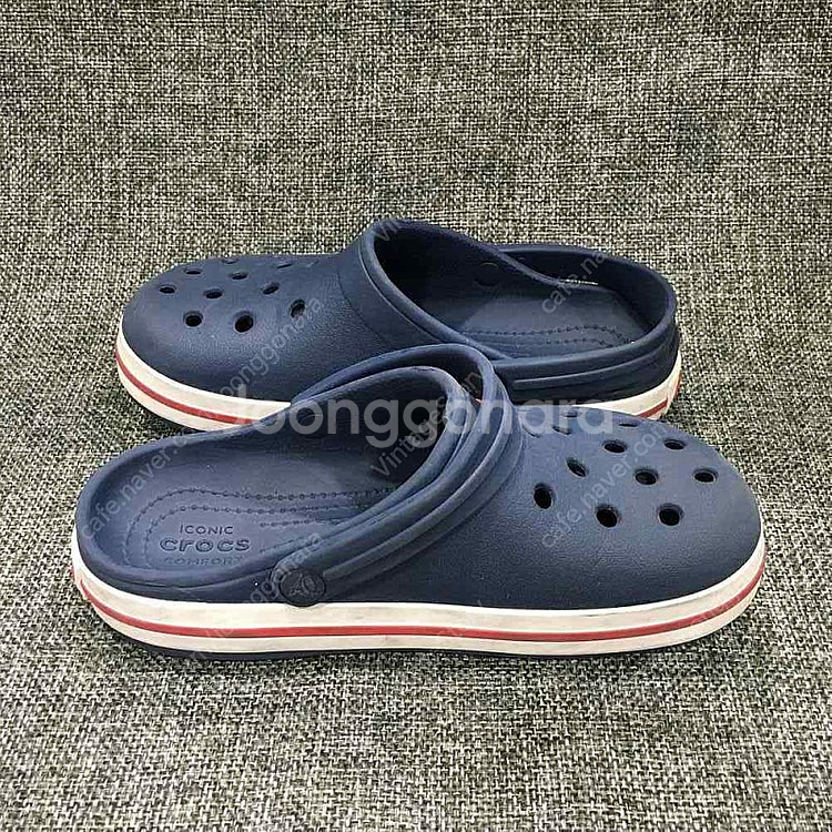 크록스 키즈 크록 밴드 클로그 네이비 샌들 슬리퍼(190)_vinst--2