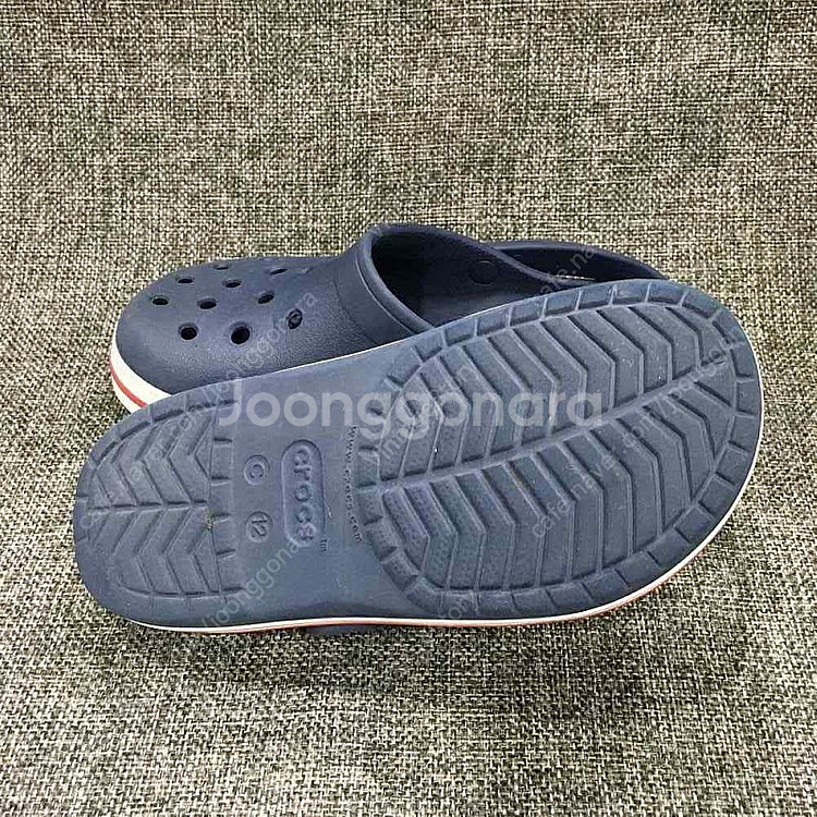 크록스 키즈 크록 밴드 클로그 네이비 샌들 슬리퍼(190)_vinst--3