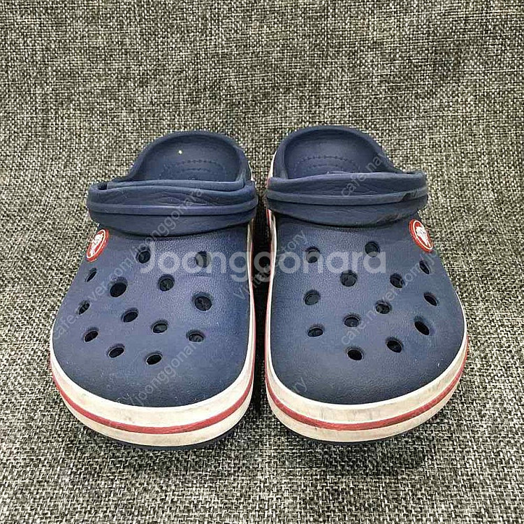 크록스 키즈 크록 밴드 클로그 네이비 샌들 슬리퍼(190)_vinst--4