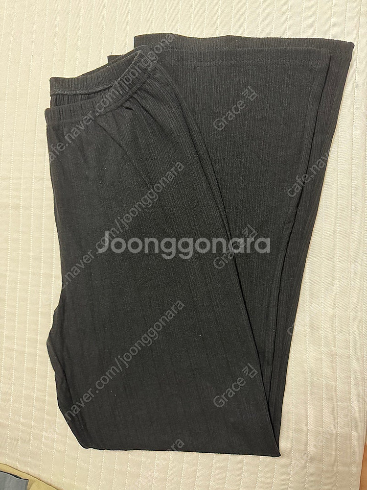 wonin 해이원 썸머골지밴딩바지 블랙--2