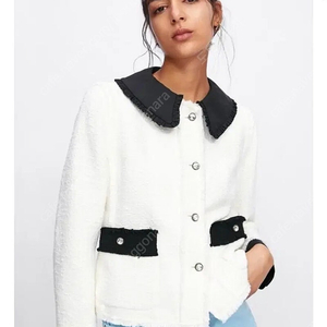 자라 세일러 카라 트위드 자켓 스커트 셋업 zara