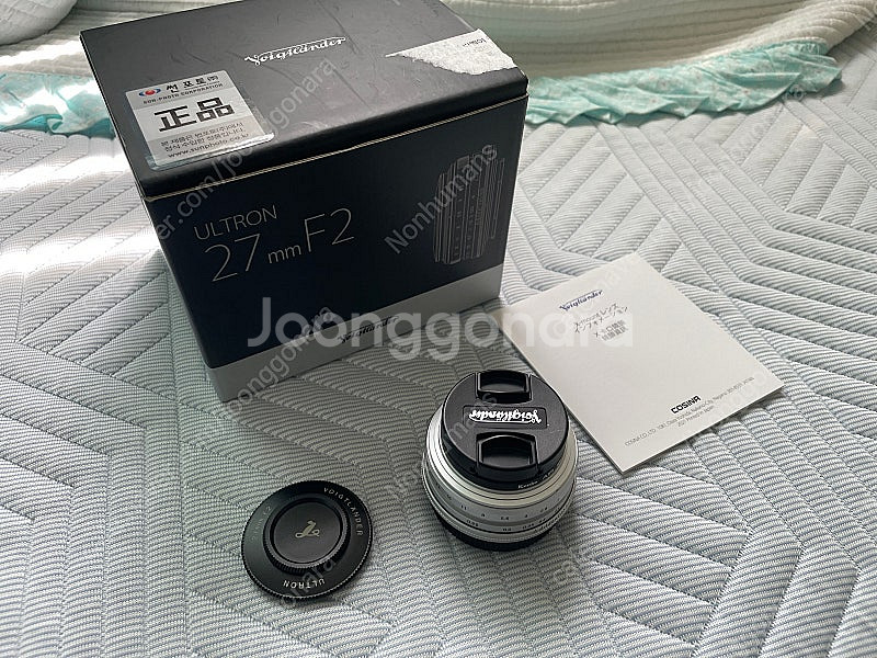 보이그랜더 27mm f2 실버 후지 x마운트 팝니다.--0