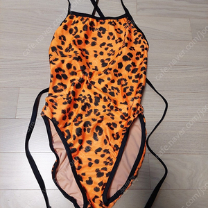 실내수영복 배럴 레오파드팝 오렌지 XS 75~80 센티 르망고 움파 키치피치