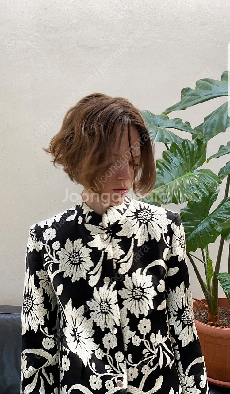 자라 zara 자카드 자켓 스커트 셋업--0