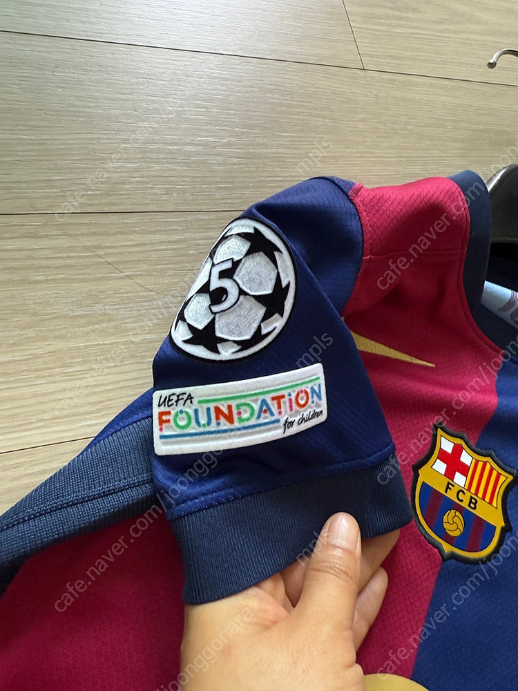나이키 FCB 정품 레반도프스키 유니폼 S 128-137--3