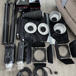 SMDV A500 조명 2대 및 각종 용품 (쇼핑몰 세트)