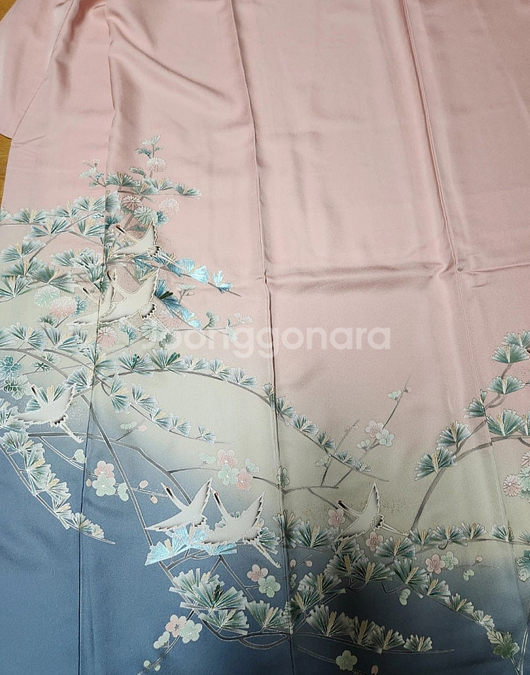 실크 호몬기 기모노 성인식 졸업사진 일본 전통의상--2