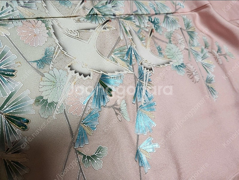 실크 호몬기 기모노 성인식 졸업사진 일본 전통의상--9