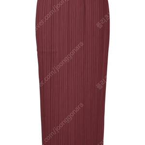 플리츠플리즈 3월 먼슬리 랩스커트 보르도 새상품