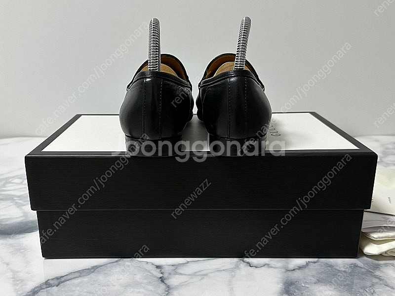 [35] 구찌 홀스빗 레더 여성 로퍼 블랙--2