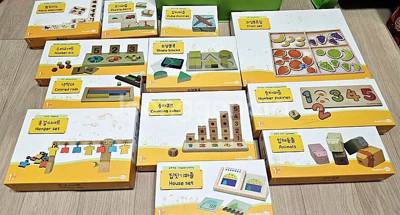 플레이팩토 키즈 스텝1 한글, 영문 워크북/ 박스포함--1