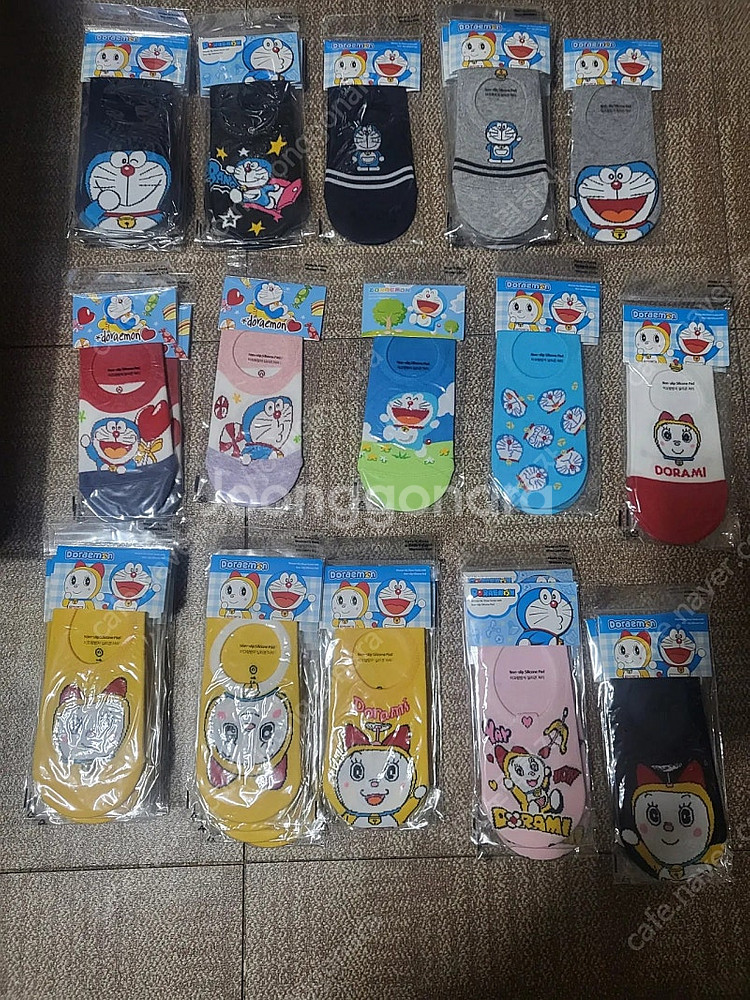 여성캐릭터(스누피,심슨,도라에몽등)덧신 10켤레--3