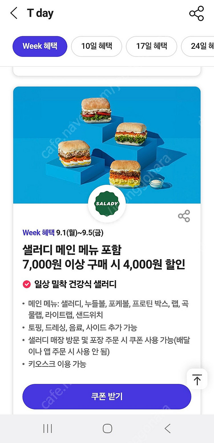 티데이 롯데월드 마르게르타 피자 무료--3