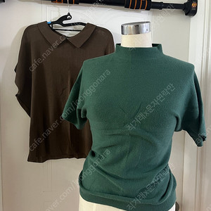 초록니트, 브라운 카라니트티 여름니트 시스루니트 세트