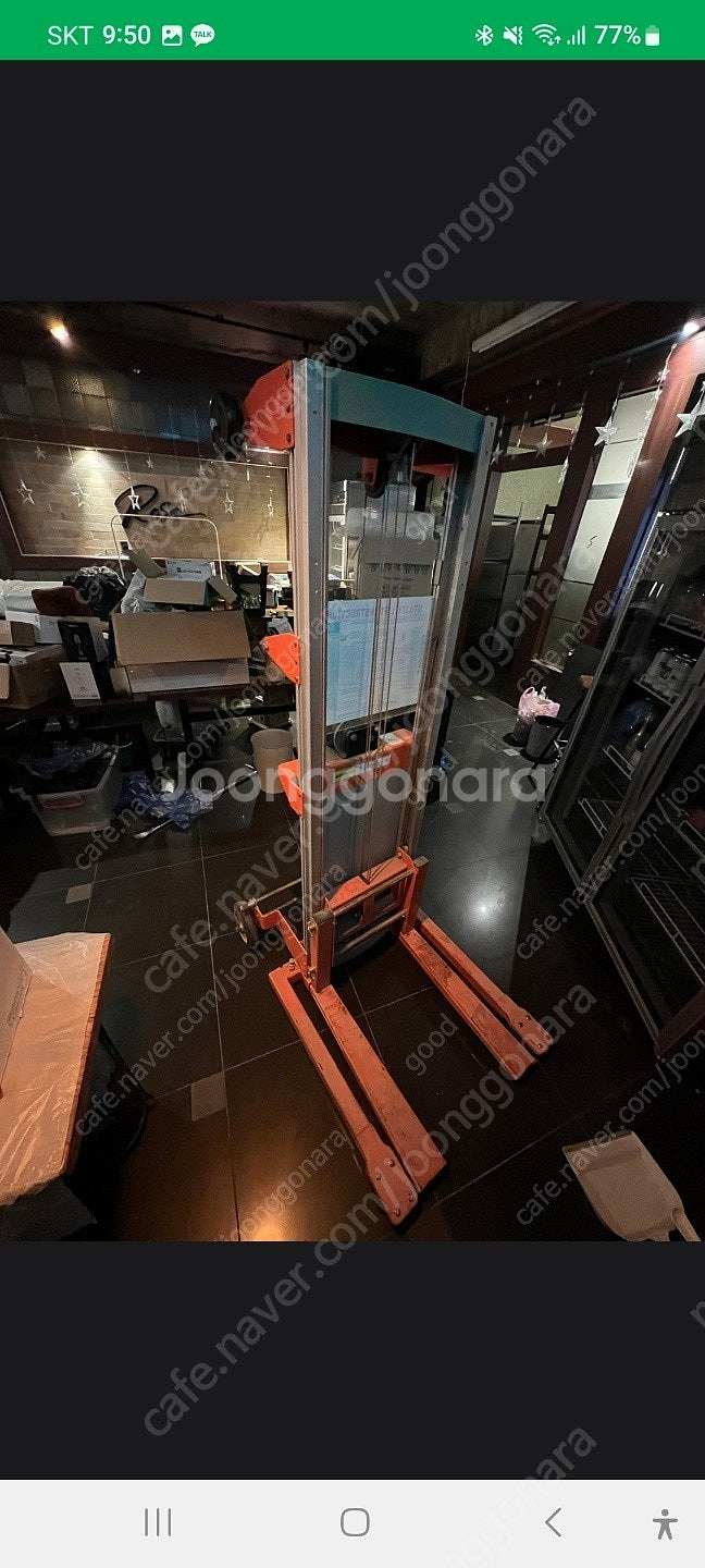 수동 유압 포크 리프트 스태커--8