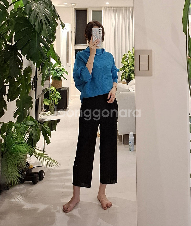 이세이미야케 미 돌먼 스트레치 가디건 플리츠플리즈--9