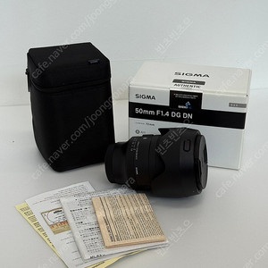 소니 FE 마운트 시그마 50.4 50mm F1.4 DGDN 렌즈 판매합니다 (보증 남음)