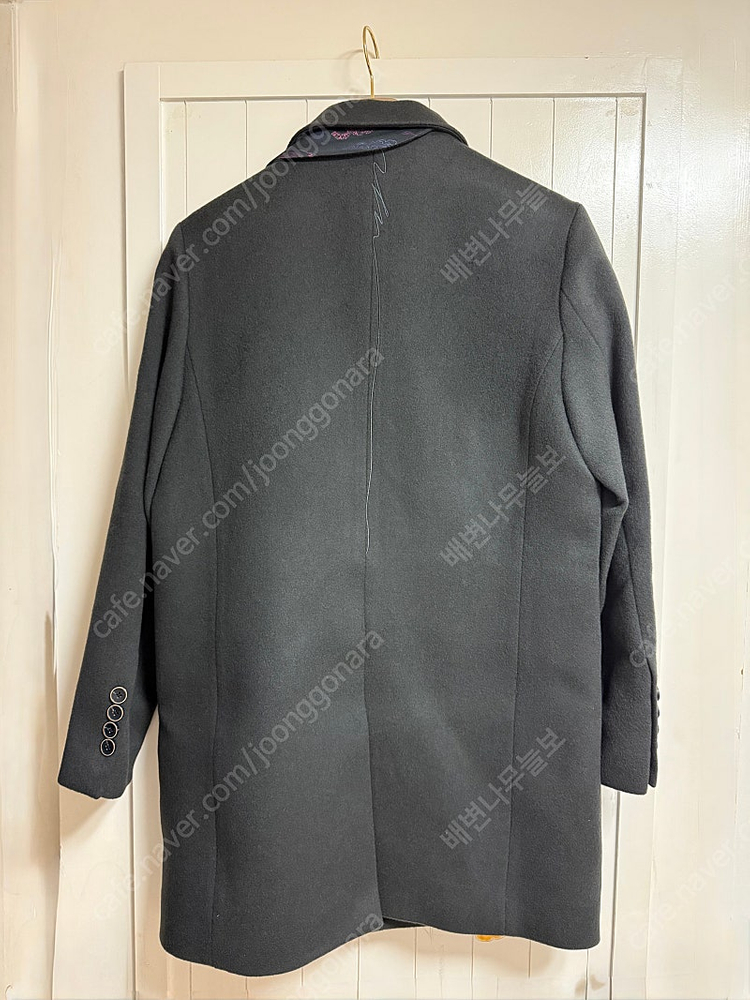 겸손 울 코트 남성용 100 - 다크카키 이미지