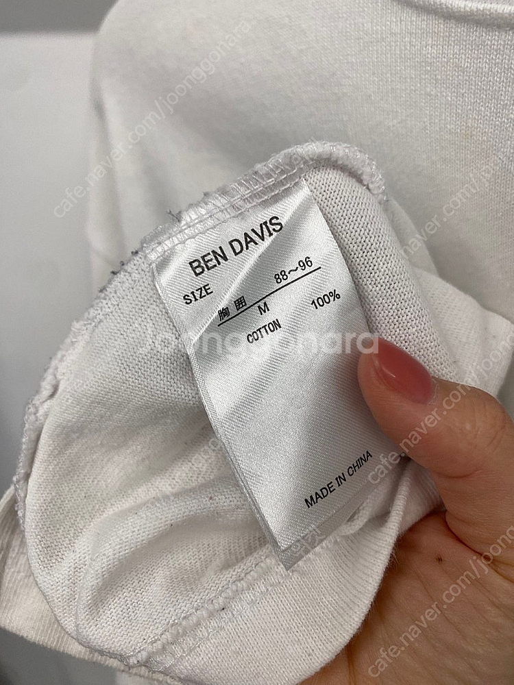 (M) 남녀공용 벤데이비스 자수 프린팅 긴팔티 티셔츠 ...--7