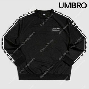 신품 - 엄브로 코리아 정품 더블 다이아 맨투맨 블랙 XXL 110호 UM121SFS11 공용 UMBRO