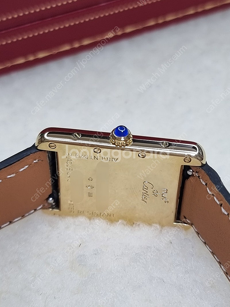 까르띠에 빈티지 탱크머스트 XL 짝수로만 다이얼 디버클 시계(남녀 공용)--5