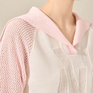 [한섬팸셀/패밀리세일/새상품] 마인 MINE 크로셰 블록 세일러 칼라 니트 탑 308