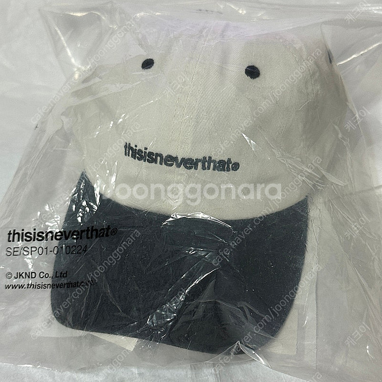 디스이즈네버댓 볼캡 T-Logo Cap Ivory/Bl...--0