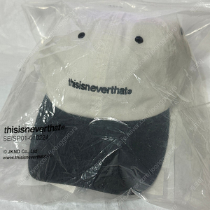 디스이즈네버댓 볼캡 T-Logo Cap Ivory/Black 새상품