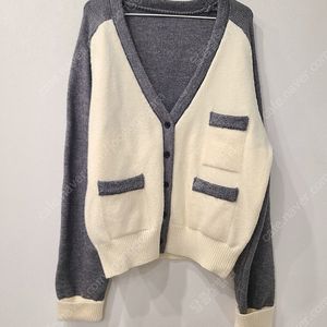 귀여운 배색 가디건 빅사이즈 가디건