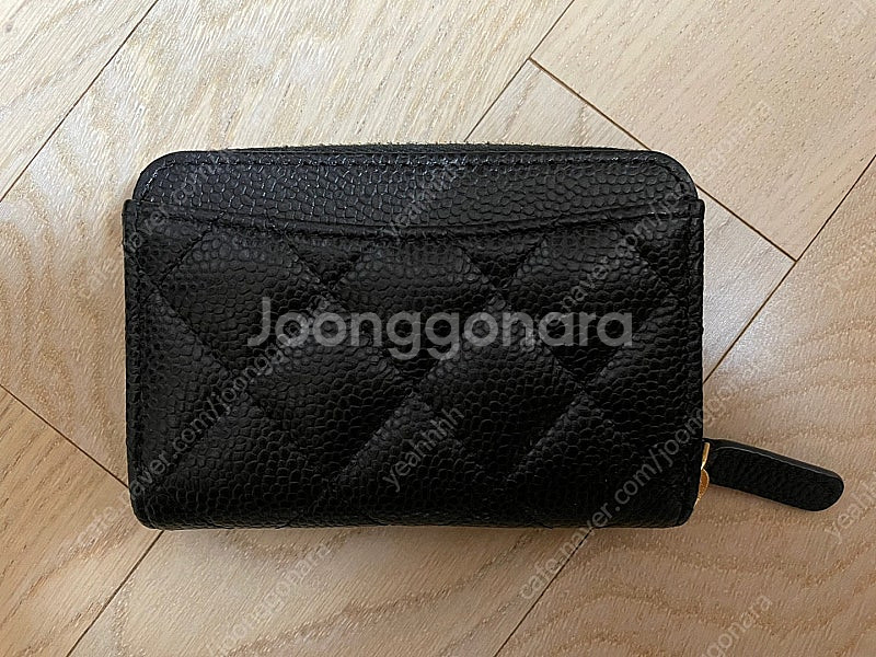 ******샤넬 클래식 지퍼돌이 블랙 금장 새상품급--2