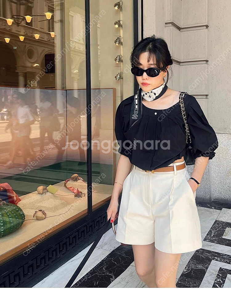 노미나떼 클래식 볼륨 팬츠- 스몰사이즈, 화이트--2