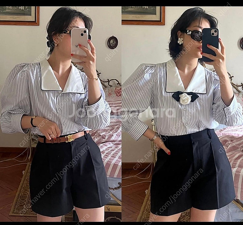 노미나떼 클래식 볼륨 팬츠- 스몰사이즈, 화이트--4