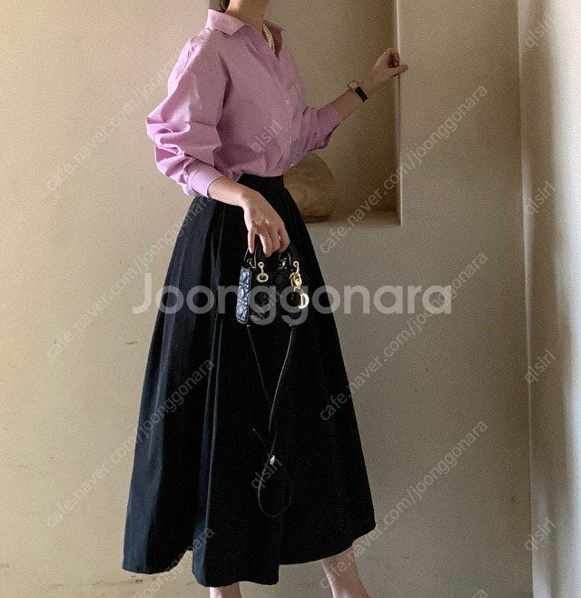 LVM 러브민 라튤립 풀스커트 - 블랙--0