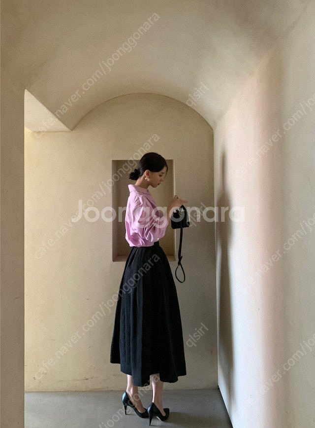 LVM 러브민 라튤립 풀스커트 - 블랙--6