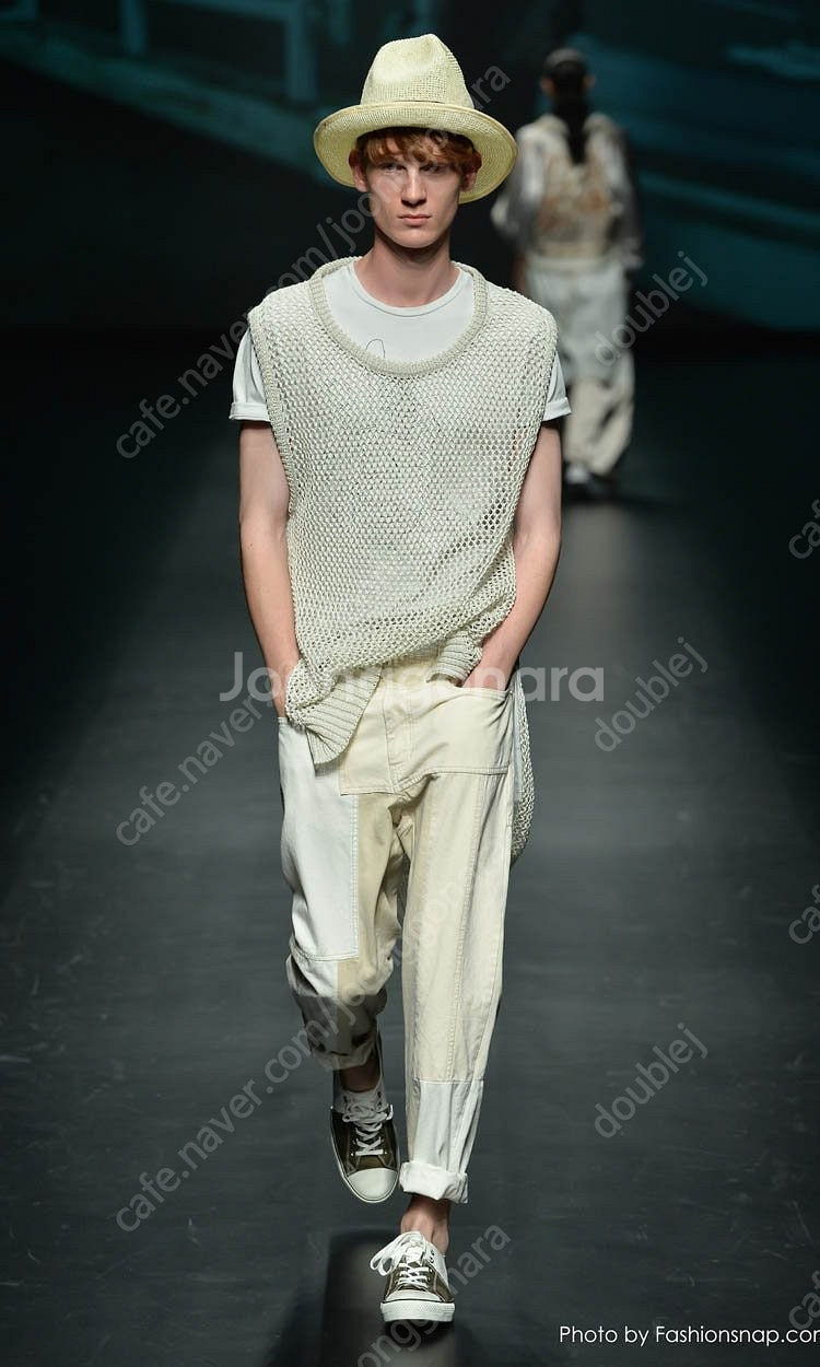 미하라야스히로 패치워크 코튼 팬츠 46--0