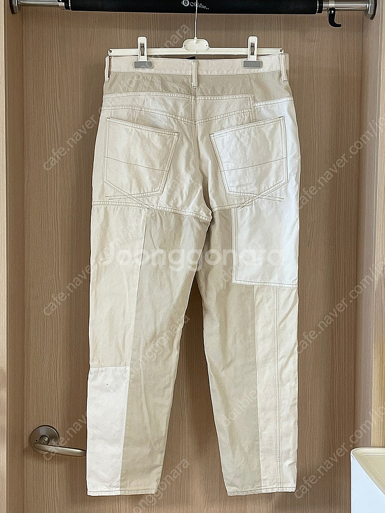 미하라야스히로 패치워크 코튼 팬츠 46--3