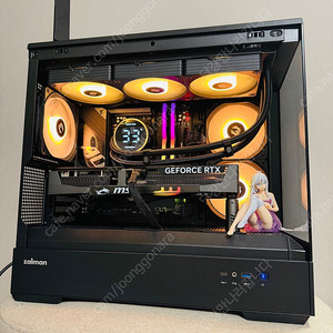 9800x3d 990pro 2테라 5070ti 게이밍트리오 본체