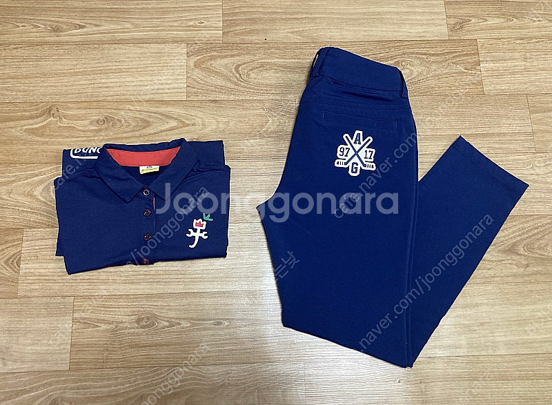 2개 일괄 택포 ) 66 까스텔바작 긴팔티셔츠 + 아디다스 바지 한벌세트 팝니다--0