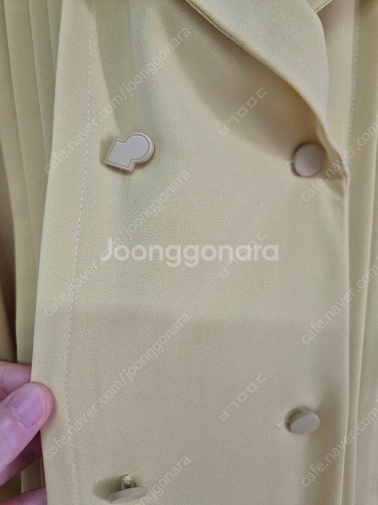 럭키슈에뜨 엘로우 리본프릴원피스--2