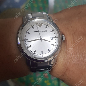 남성시계/여성시계 - 엠포리오아르마니 AR-0581(숫자판38mm, 스틸밴드, 손목작은분....) 택포5만