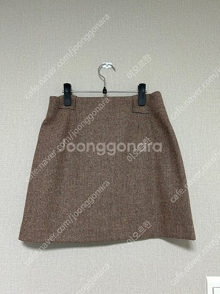 (가격 인하) 망고매니플리즈 울 해링본 미니스커트 M ...--0