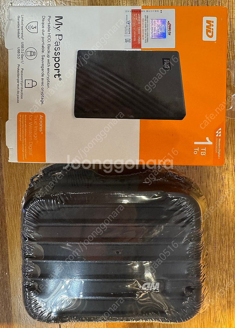 WD My Passport 외장하드(1TB)+케이스--0