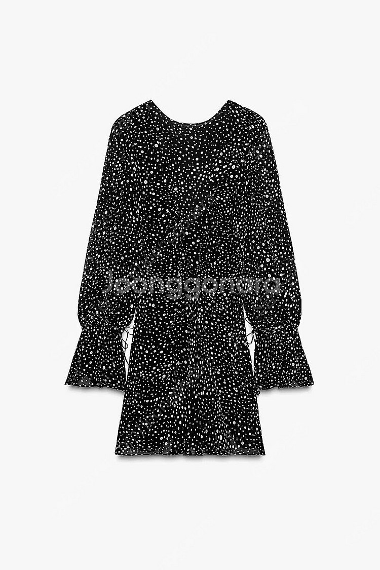 zara 자라 ZW 컬렉션 도트 미니 원피스 새상품--4