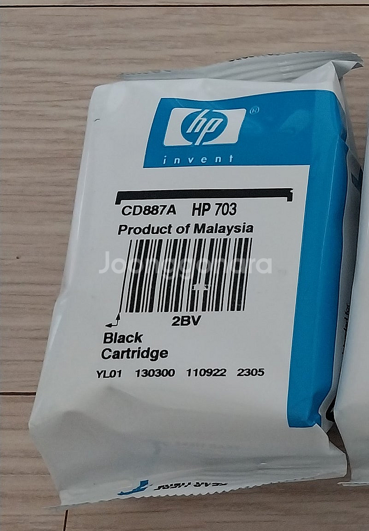 HP703 정품 잉크 블랙(미개봉) , 개봉 블랙 약간...--0
